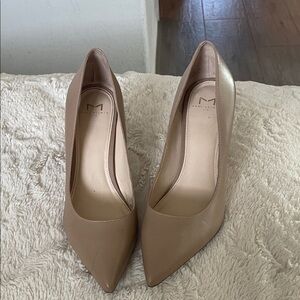 Marc Fisher Women's Leather Beige Heels